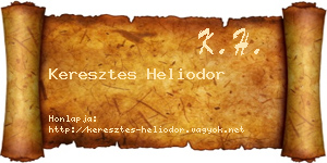 Keresztes Heliodor névjegykártya